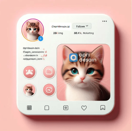 profil instagram bisnis apridesain