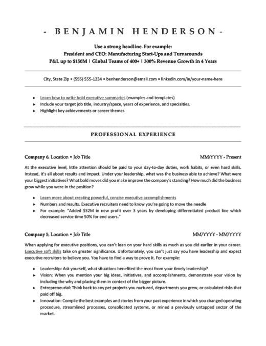 contoh cv ats word