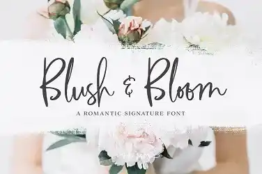 blushandbloom font