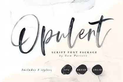 opulent font