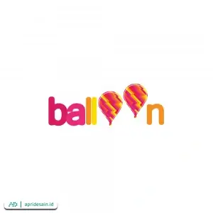desain logo balon kreatif