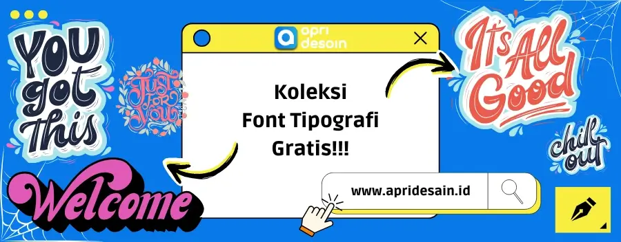 font tipografi keren gratis