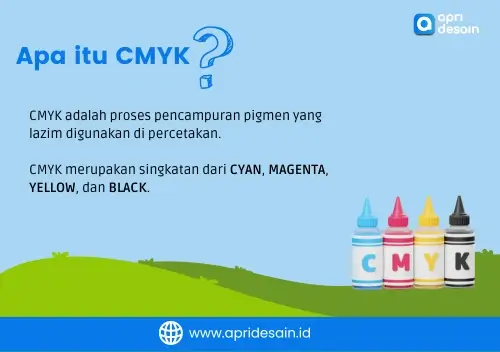 infografik pengertian cmyk