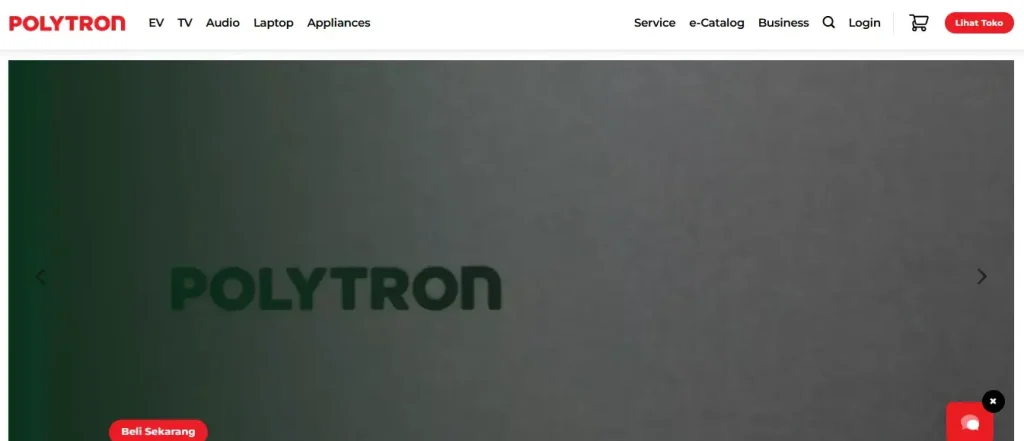 contoh website company profile polytron