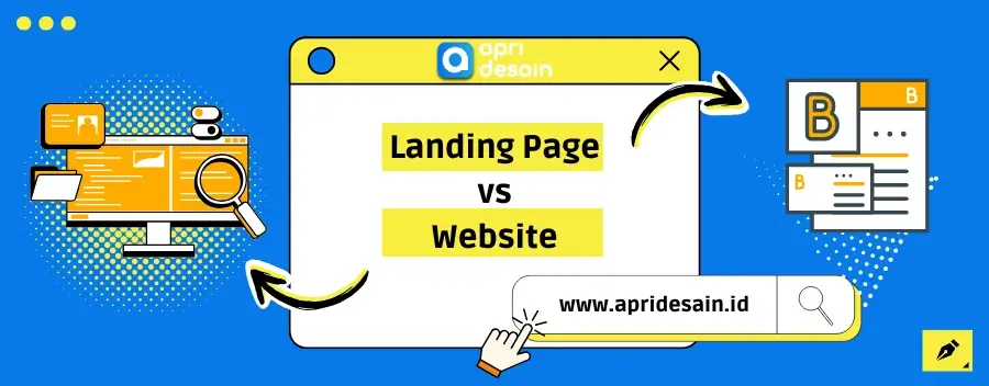 perbedaan landing page dan website fi