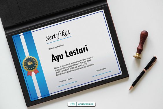jasa desain sertifikat jakarta murah