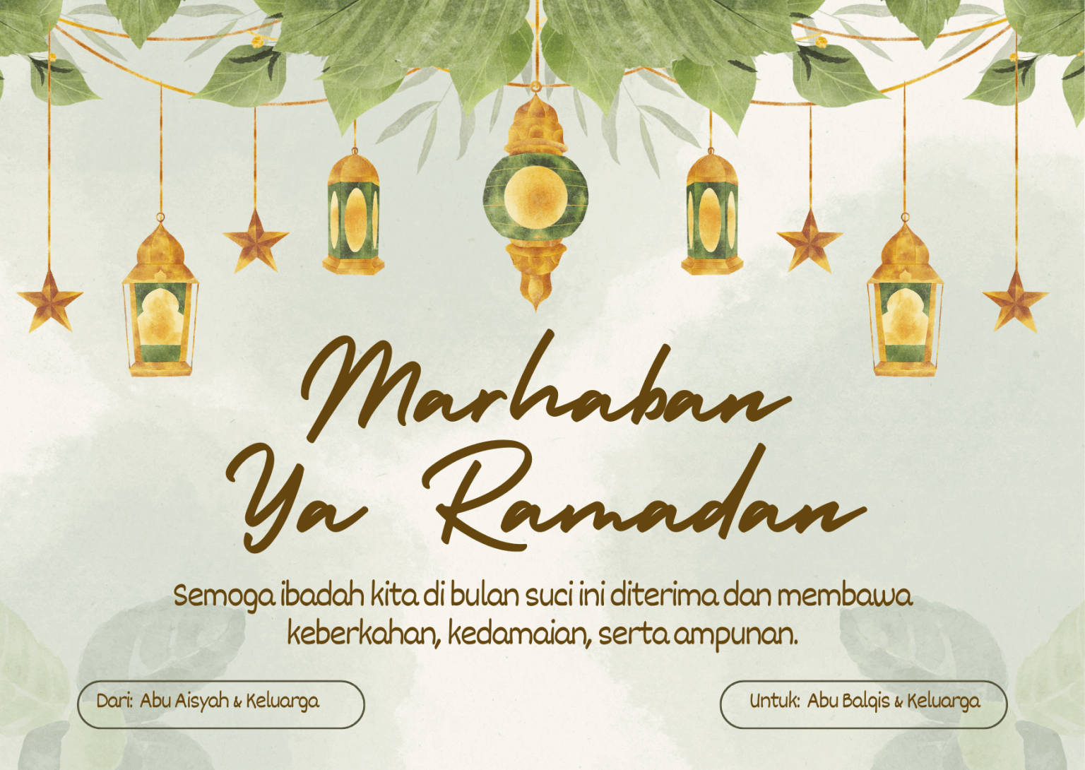 desain kartu ucapan ramadhan