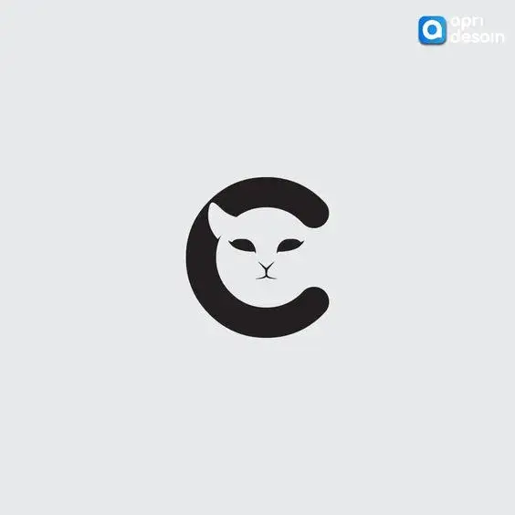 desain logo kucing