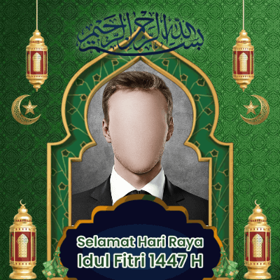 contoh twibbon idul fitri 1447 h 2026