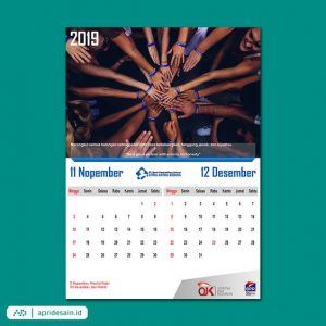 desain kalender mewah elegan