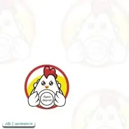 desain logo ayam geprek