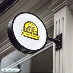 desain logo burger