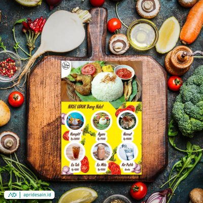 desain menu nasi uduk