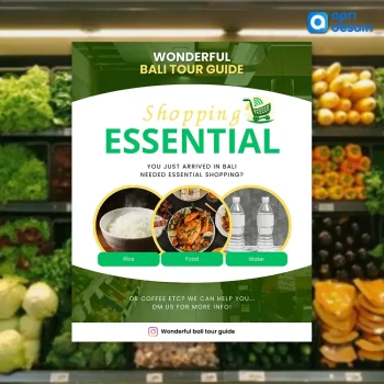 jasa desain konten instagram feed grocery bali tour by apridesain