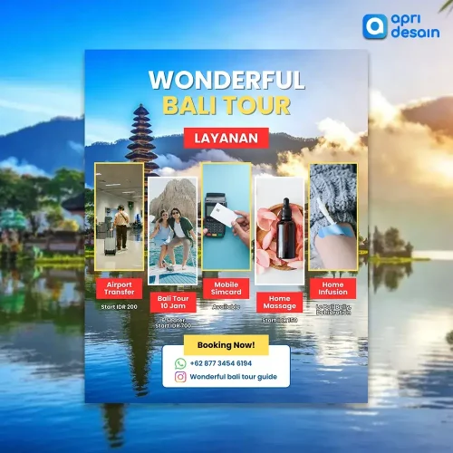jasa desain konten sosial media instagram bali tour dibuat oleh apridesain
