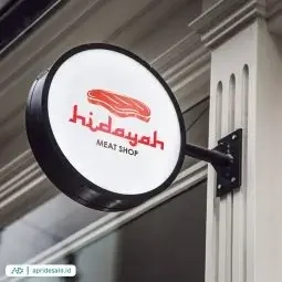 jasa desain logo restoran meat shop